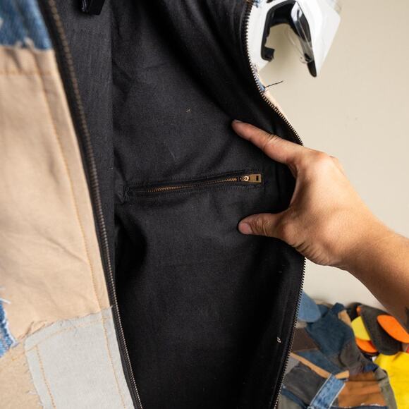 custom Upcycled patchwork carhartt chore jacket - Picture 8 of 8